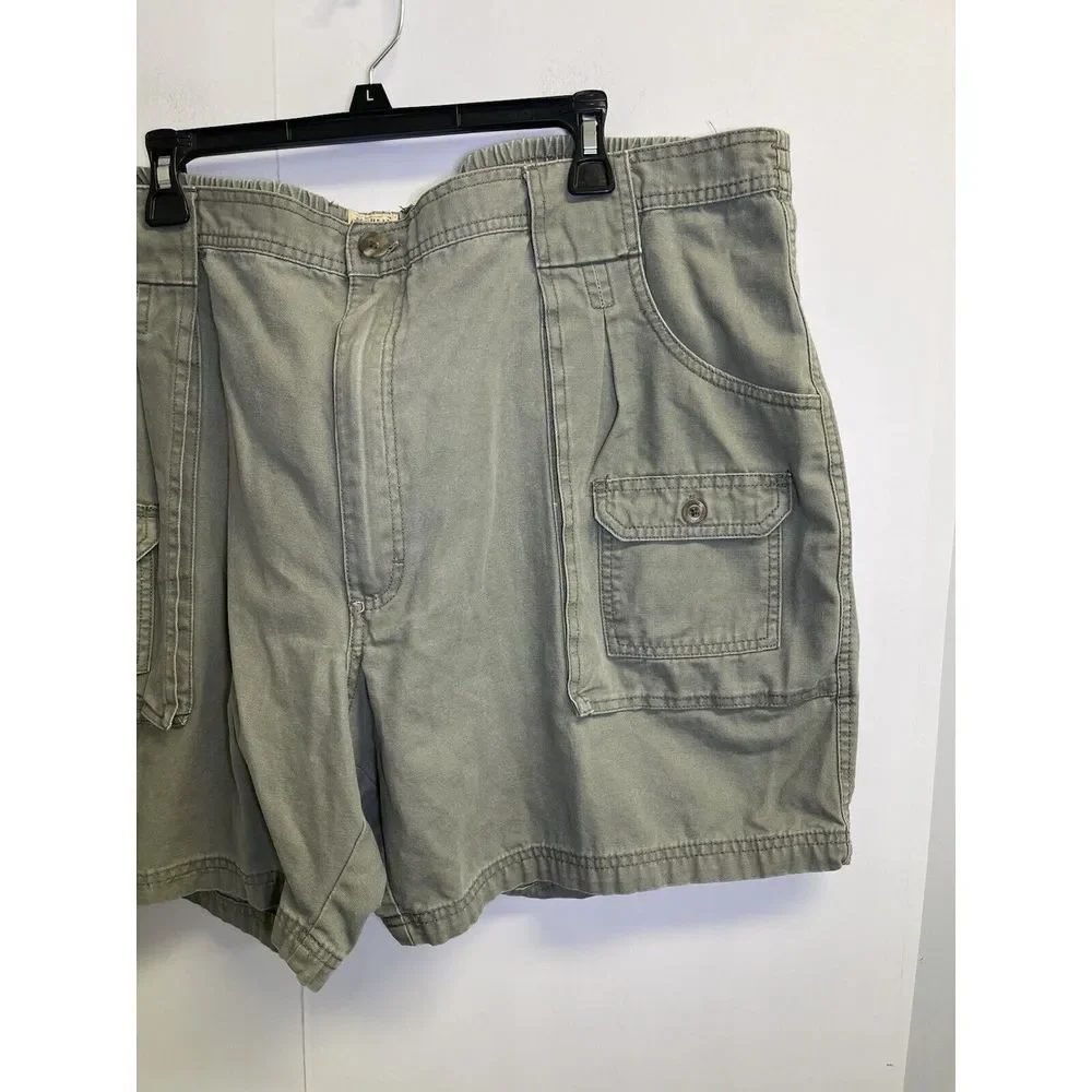 RedHead‎ Shorts Mens 48X7 Green Cargo Stretch Canvas Outdoor Fishing Hiking